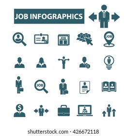 job infographics icons
