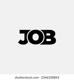 JOB initial letter monogram typography logo vector