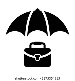 Jobversicherungs-Symbol, Vektorgrafik