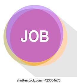 job. Internet template. Vector icon.