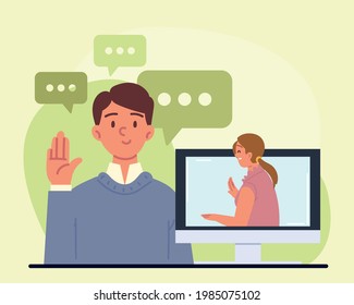 job interview candidate video call