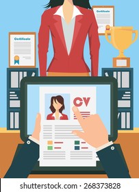 Job interview concept