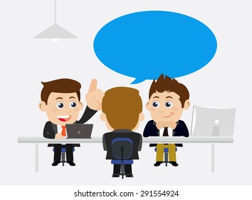 Job interview concept