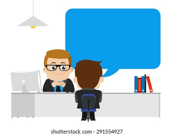 Job interview concept