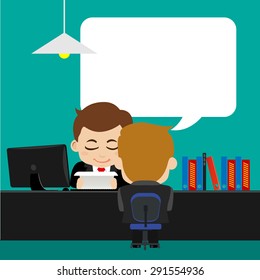 Job interview concept