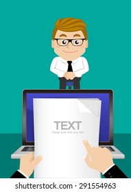 Job interview concept
