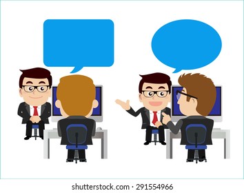 Job interview concept