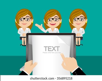 Job interview concept
