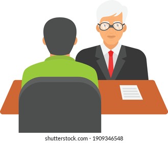 Job Interview Concept, Hrm Symbol On White Background, Candidate Screening Process Vector Color Icon Design, Executive Recruiting The People Symbl On White Background, 