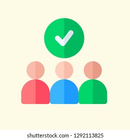 Job Interview Flat Icon Vector Graphic Download Template Modern