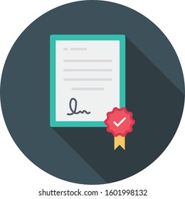 Job Interview Flat icons for degree & diploma