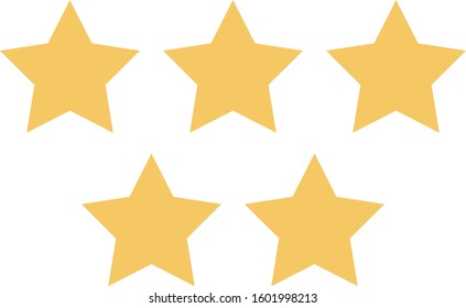 Job Interview Flat icons for favorite & rating 
