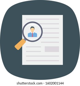 Job Interview Flat icons for recruitment  & search 