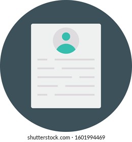 Job Interview Flat icons for resume  & recruitment 