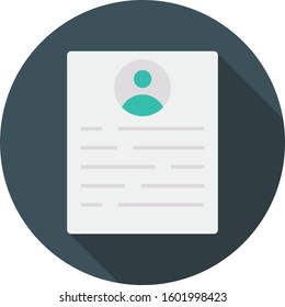 Job Interview Flat icons for resume  & recruitment 