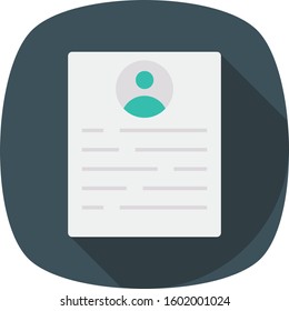Job Interview Flat icons for resume  & recruitment 
