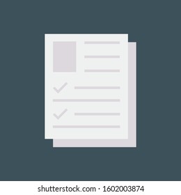 Job Interview Flat icons for resume &  career