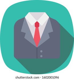 Job Interview Flat icons for tie  & dress 
