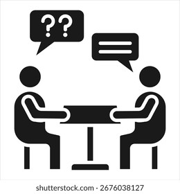 Vektorgrafik des Symboles "Jobinterview"