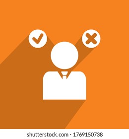 job interview icon, business icon vector