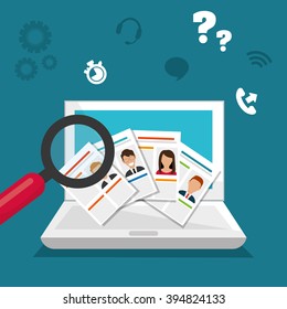 Job interview icon design