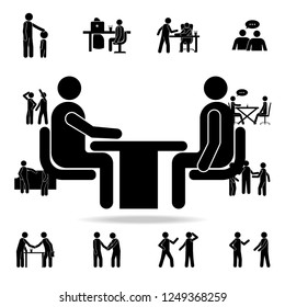 job interview icon. Detailed set of conversation icons. Premium graphic design. One of the collection icons for websites, web design, mobile app