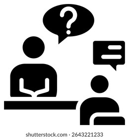 Job Interview Icon Element For Design