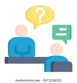 Job Interview Icon Element For Design