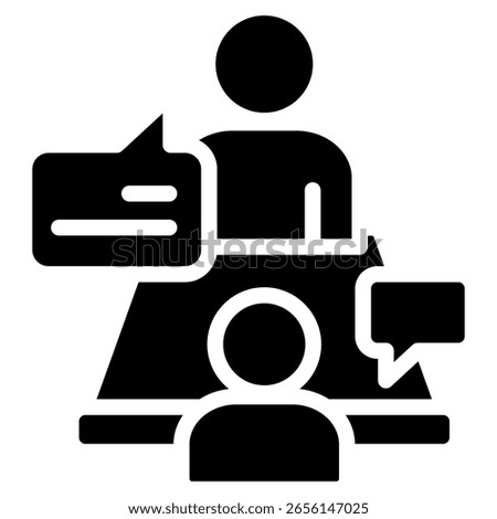 Job Interview Icon Element For Design