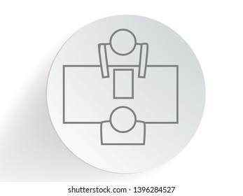 Job Interview Icon. Professional talking concept.
