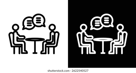 Job interview icon vector illustration EPS