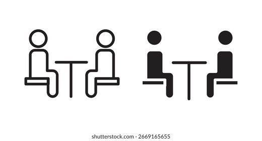 Job interview icon. Vector Illustration. Isolated vector Illustration. EPS Illustration.
