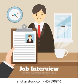 job interview.  recruitment , human resource. business design concept.