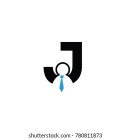 JOB  J FONT LOGO FLAT VECTOR TEMPLATE
