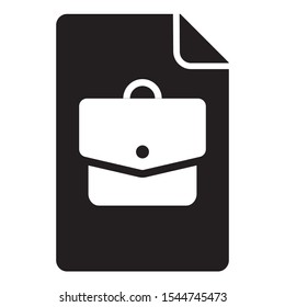 job letter icon, illustration job letter