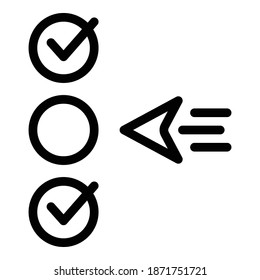 Job level icon. Outline job level vector icon for web design isolated on white background