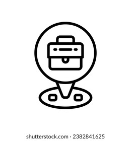job location line icon. vector icon for your website, mobile, presentation, and logo design.