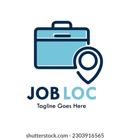 Job location logo template illustration