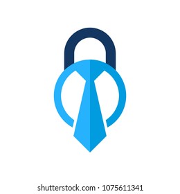 Job Lock Logo Icon Design