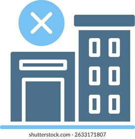 Job Loss Glyph Two Colour Icon