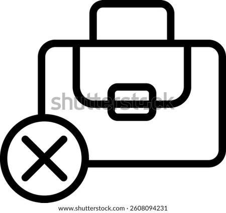 Job Loss line icon single with high quality