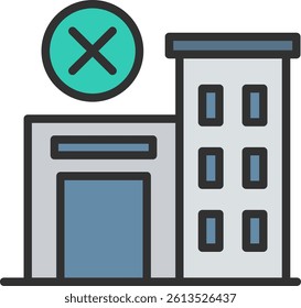 Job Loss Outline Filled Style Icon