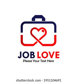 Job Love Logo Template Illustration