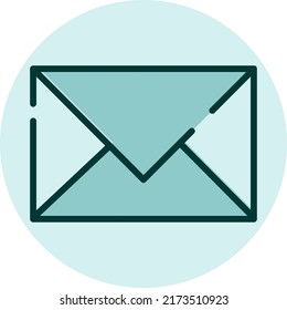 Job mail, illustration, vector on a white background.