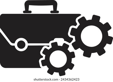Job Management icon, job icon,find job icon,quickly find job icon vector illustration