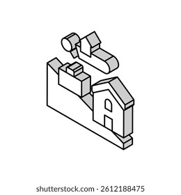 job market isometric icon vector. job market sign. isolated symbol illustration