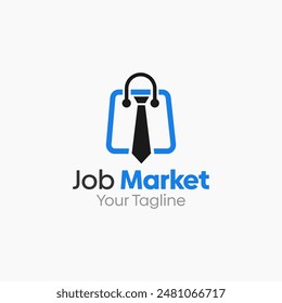 Job Market Logo Vector Template Design. Good for Business, Start up, Agency, and Organization