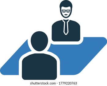  Job Meeting, Interview vector Icon