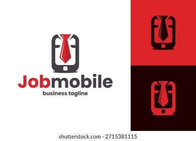 job mobile vector logo design