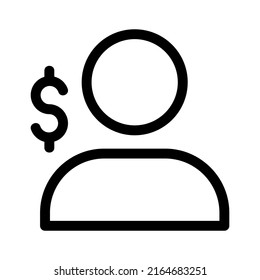 job money icon or logo isolated sign symbol vector illustration - high quality black style vector icons
